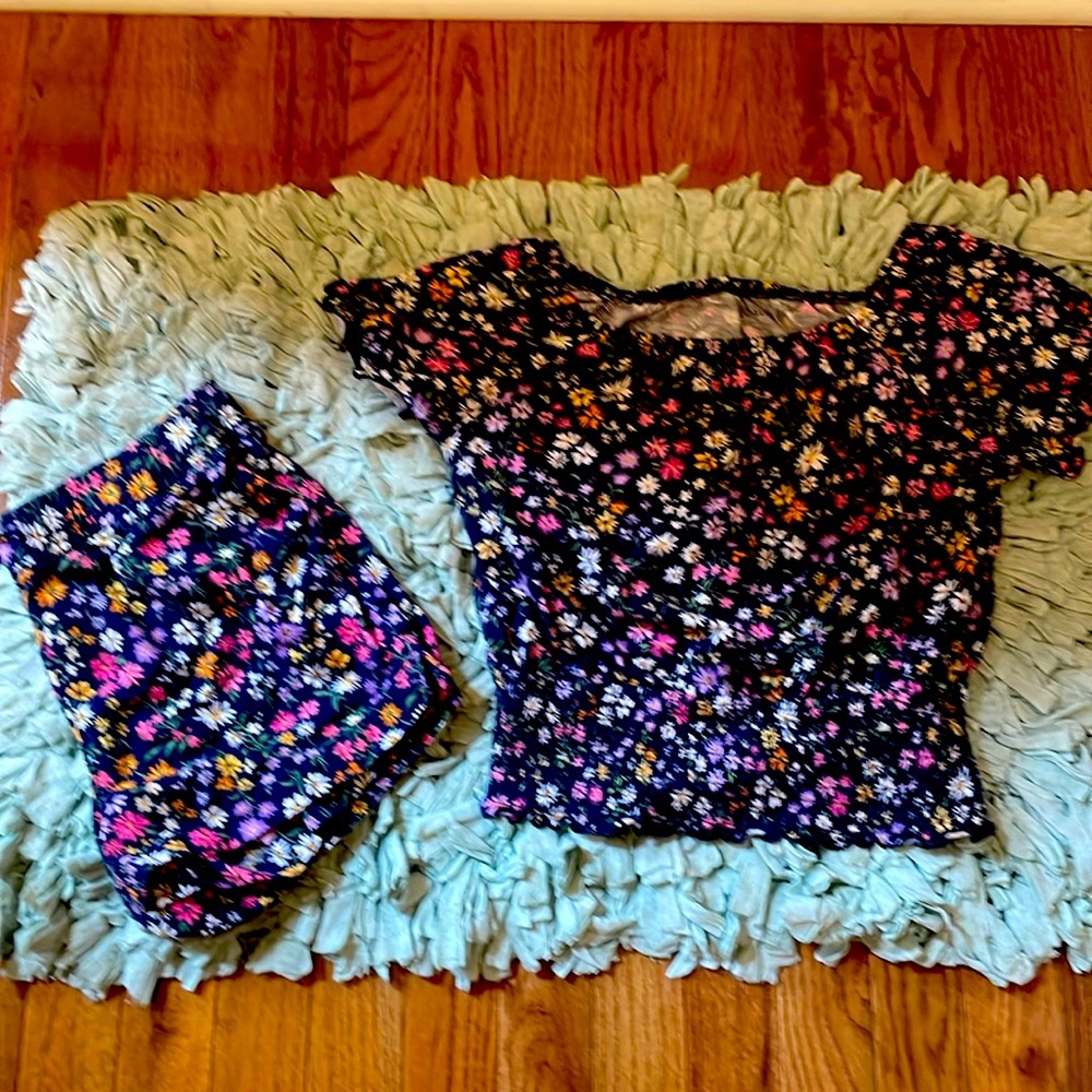 Big girl two piece short set